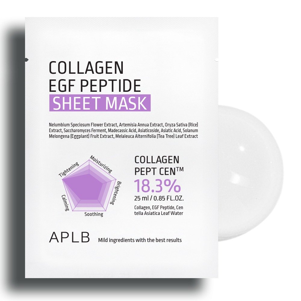 APLB Collagen EGF Peptide Sheet Mask (1 Mask)