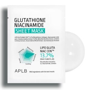 APLB Glutathione Niacinamide Sheet Mask (1 Mask)