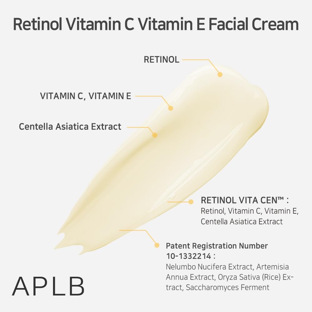 APLB Retinol Vitamin C Vitamin E Facial Cream (55ml) - Image 3