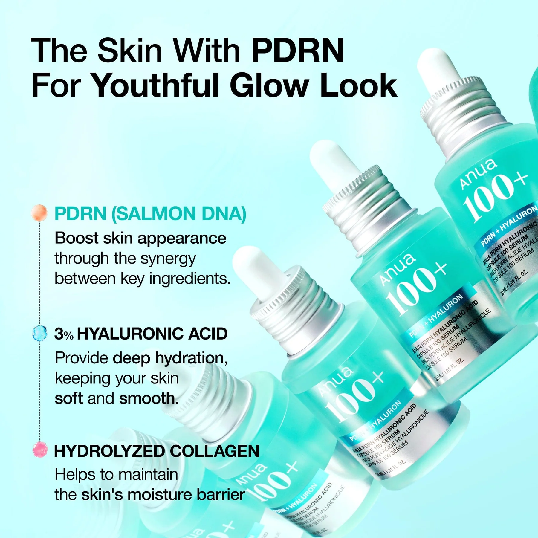 Anua PDRN Hyaluronic Acid Capsule 100 Serum (30mL) - Image 4